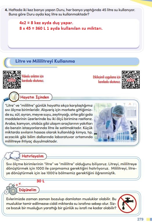 4. sınıf meb yayınları matematik ders kitabı sayfa 279 cevapları