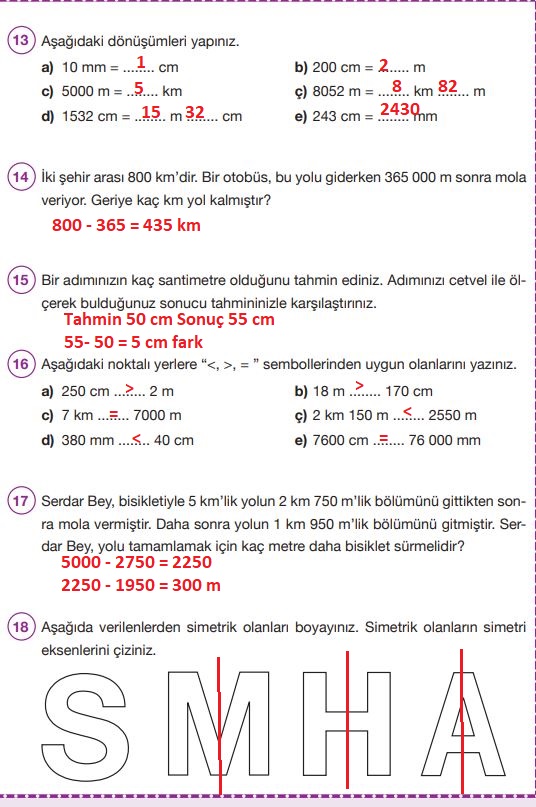 4. sınıf pasifik yayınları matematik ders kitabı cevapları sayfa 234