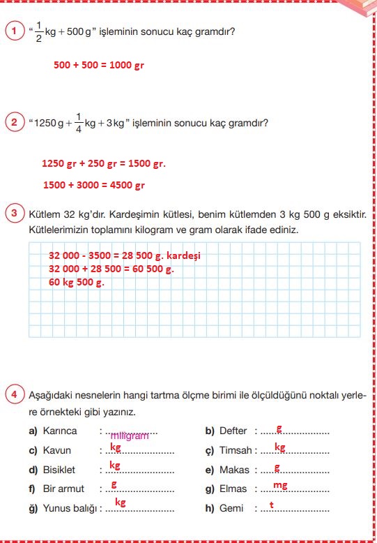 4. sınıf pasifik yayınları matematik ders kitabı cevapları sayfa 258