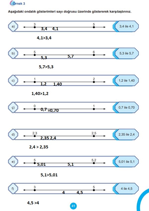 5. sınıf matematik ders kitabı sayfa 41 cevapları 2. kitap