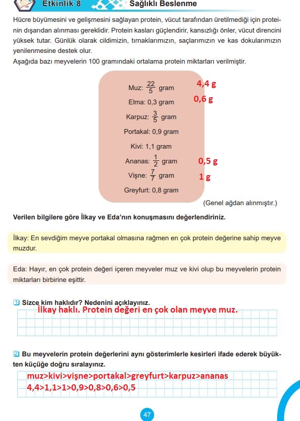 5. sınıf matematik ders kitabı sayfa 47 cevapları 2. kitap