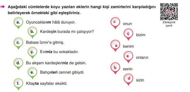 6. sınıf türkçe ders kitabı cevapları sayfa 181 yıldırım yayınları