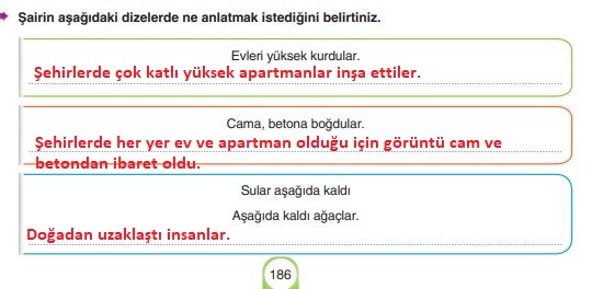 6. sınıf türkçe ders kitabı cevapları sayfa 186-1 yıldırım yayınları