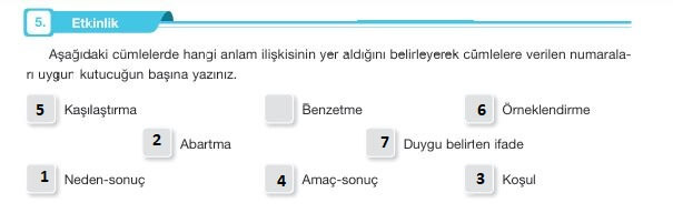 7. sınıf özgün yayınları türkçe ders kitabı cevapları sayfa 202